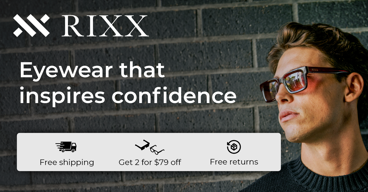 RIXX Eyewear Get any two pairs for 79 off
