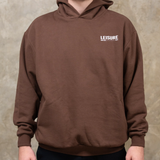 Leisure Block Brown Hoodie