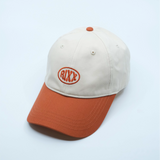 Orange / Off White Cap