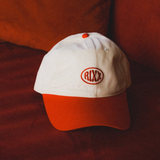 Red / Off White Cap