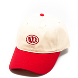 Red / Off White Cap