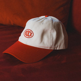 Red / Off White Cap